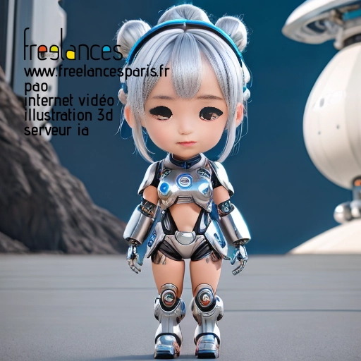 Pao mise en page internet vidéo illustration 3d serveur IA générative AI freelance paris studio de création magazines QUANNX70